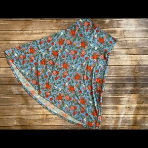 LuLaRoe Floral Azure Skirt